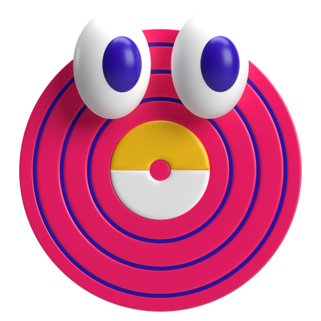 Disco de vinil retrô  3D Icon