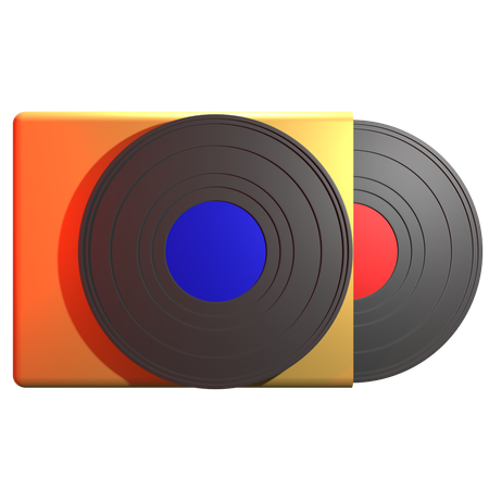 Disco de vinilo  3D Icon