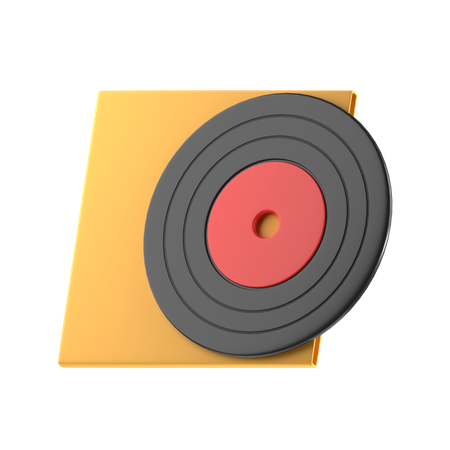 Disco de vinilo  3D Icon