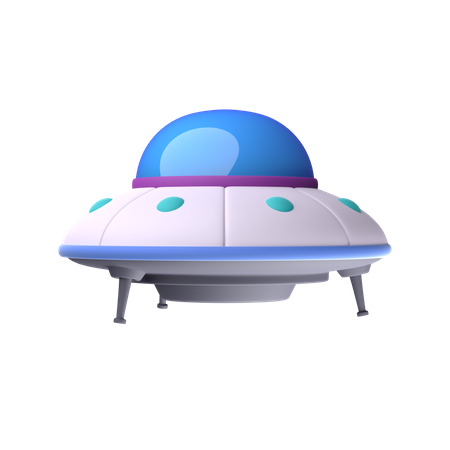 Disco voador  3D Icon