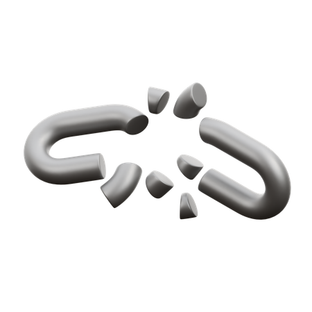 Disconnect Link  3D Icon