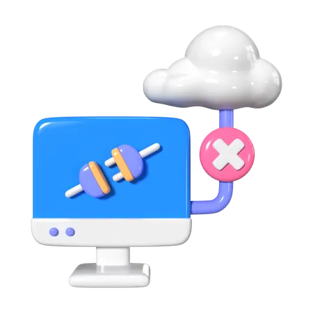 This Is Disconnected 3 D Render Illustration Icon It Comes As A High Resolution PNG File Isolated On A Transparent Background The Available 3 D Model File Formats Include BLEND OBJ FBX And GLTF 3D Icon