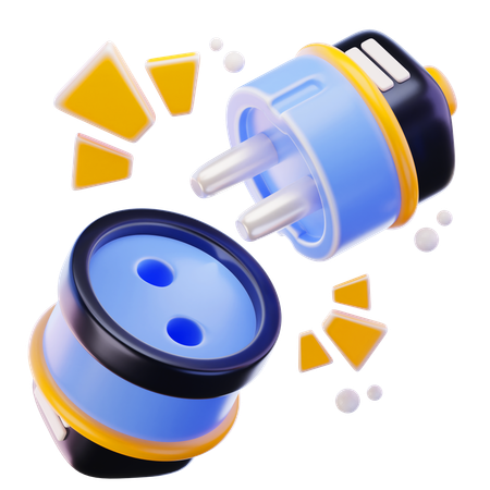 Disconnected Plug  3D Icon