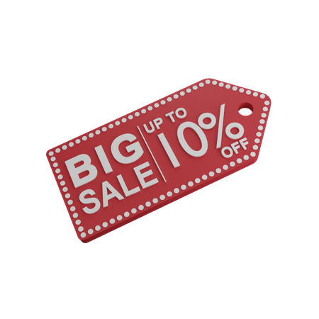 Discount 10%  3D Icon