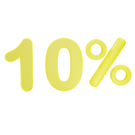 Discount 10%  3D Icon