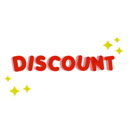 Discount  3D Icon