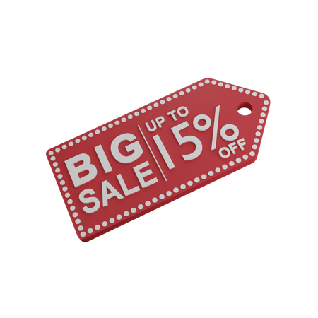 Discount 15%  3D Icon