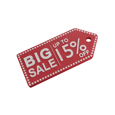 Discount 15%  3D Icon