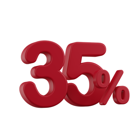 Discount 35%  3D Icon