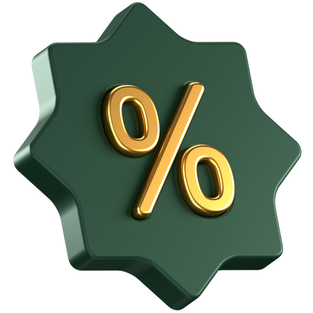 Discount  3D Icon