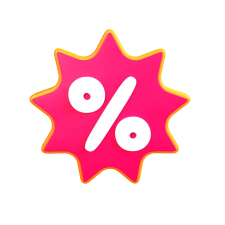 Discount  3D Icon