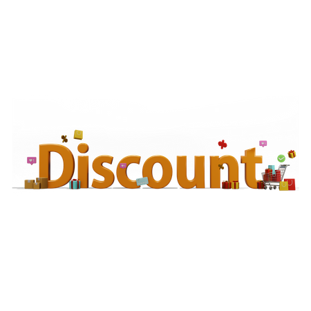 Discount  3D Icon