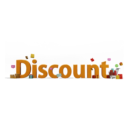 Discount  3D Icon