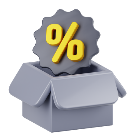 Discount  3D Icon