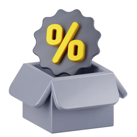 Discount  3D Icon