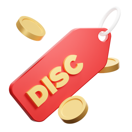 Discount  3D Icon