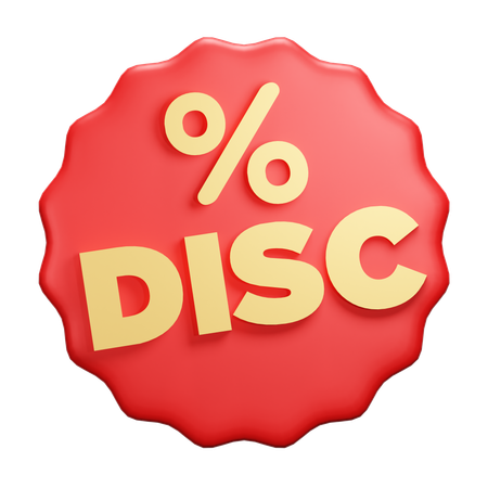 Discount  3D Icon