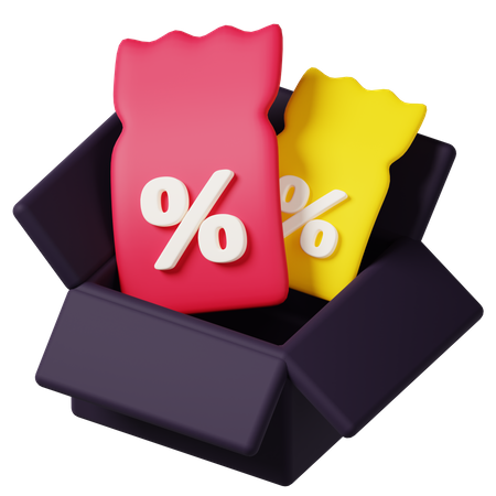 Discount  3D Icon