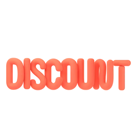 Discount  3D Icon