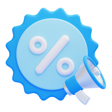 Discount  3D Icon