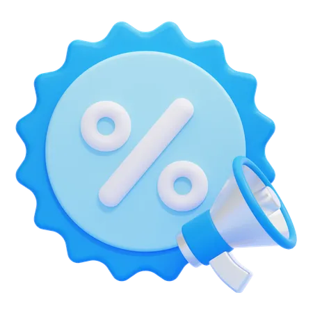 Discount  3D Icon