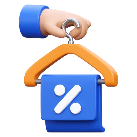 Discount  3D Icon