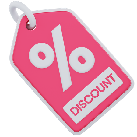Discount  3D Icon