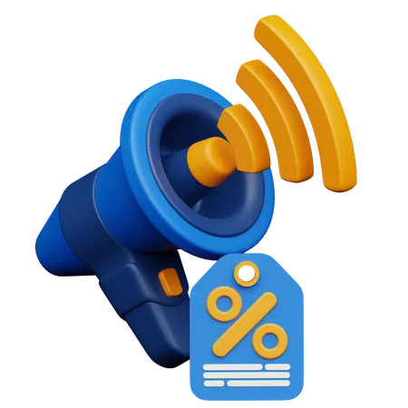 Discount  3D Icon