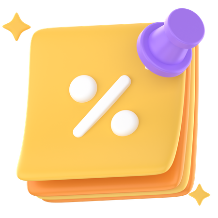 Discount  3D Icon