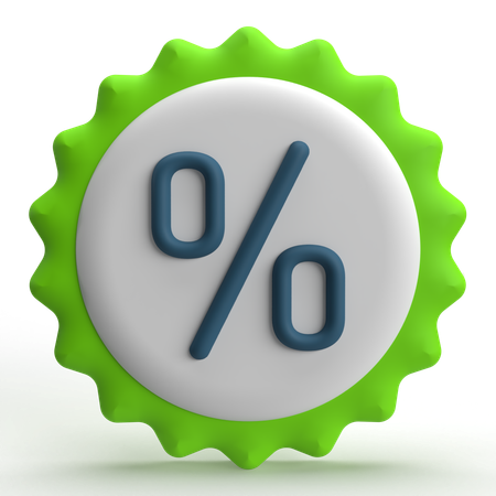 Discount  3D Icon