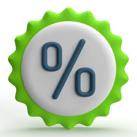 Discount  3D Icon