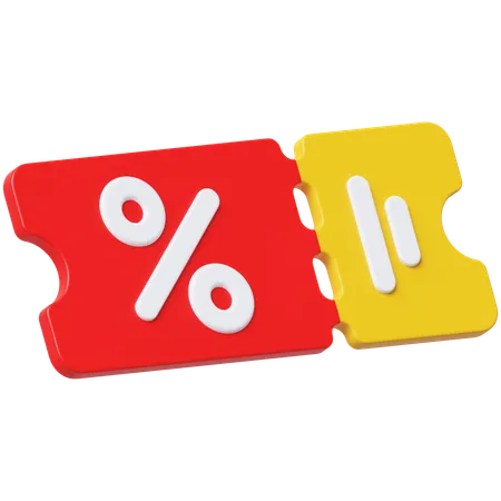 Discount  3D Icon