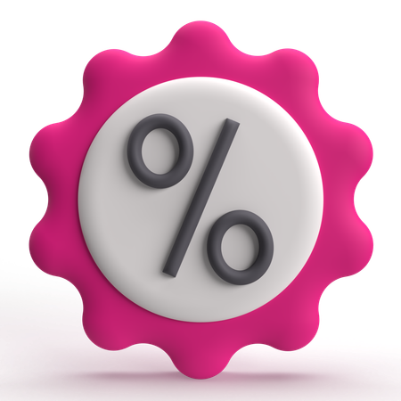 Discount  3D Icon