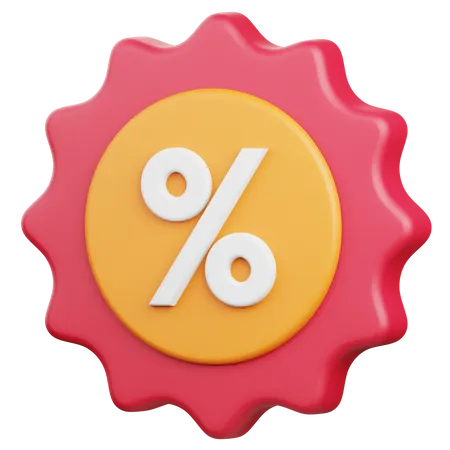 Discount  3D Icon