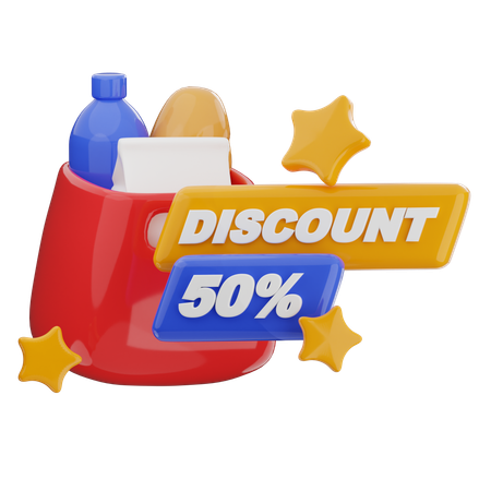 Discount  3D Icon