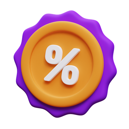 Discount  3D Icon