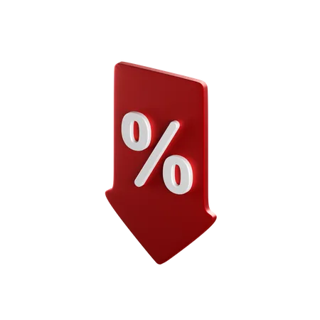 Discount  3D Icon