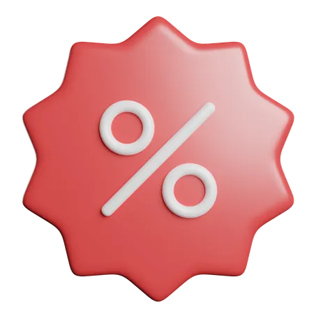 Discount  3D Icon