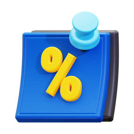 Discount  3D Icon