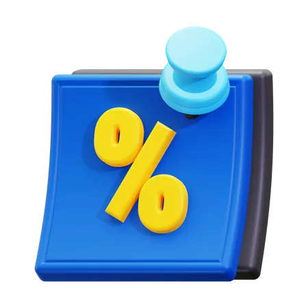 Discount  3D Icon