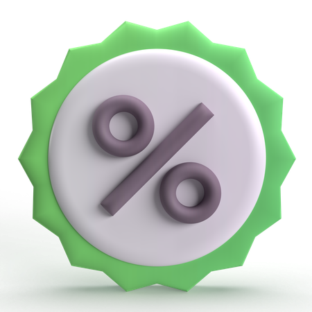 Discount  3D Icon