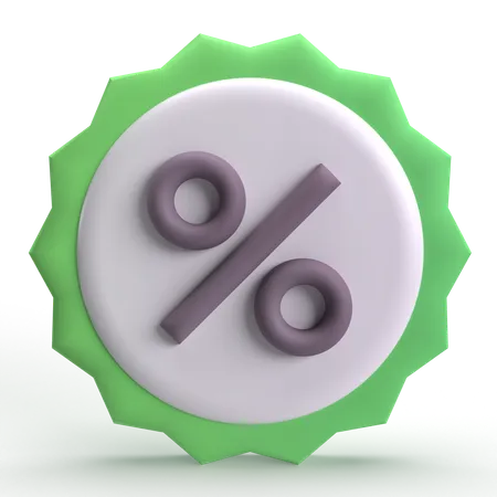 Discount  3D Icon