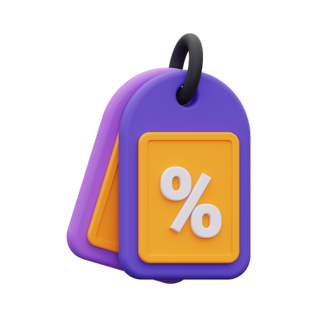 Discount  3D Icon