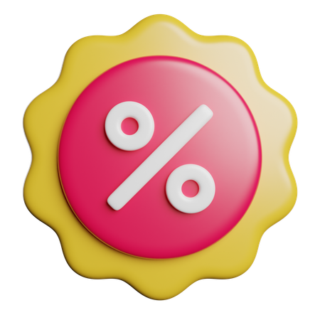 Discount  3D Icon