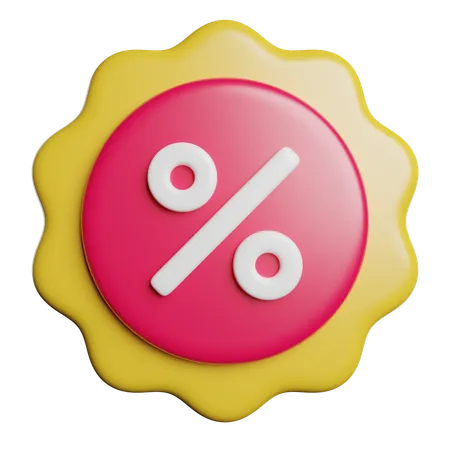 Discount  3D Icon