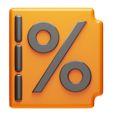 Discount  3D Icon