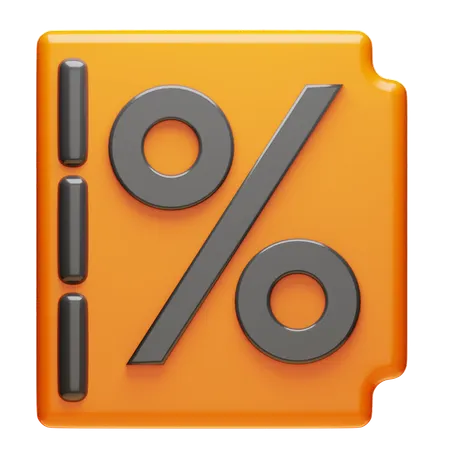 Discount  3D Icon