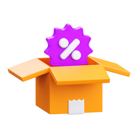 Discount  3D Icon