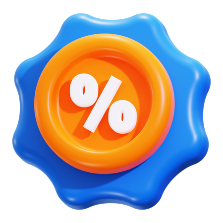 Discount  3D Icon