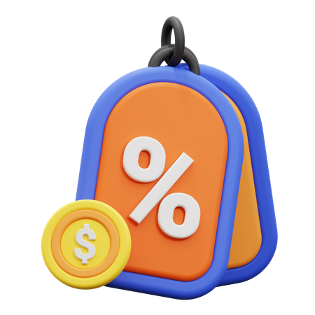 Discount  3D Icon